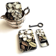 Load image into Gallery viewer, Notions Tin Firefly Notes - Magnolia handcrafted tins with vintage magnolia blossom design.
