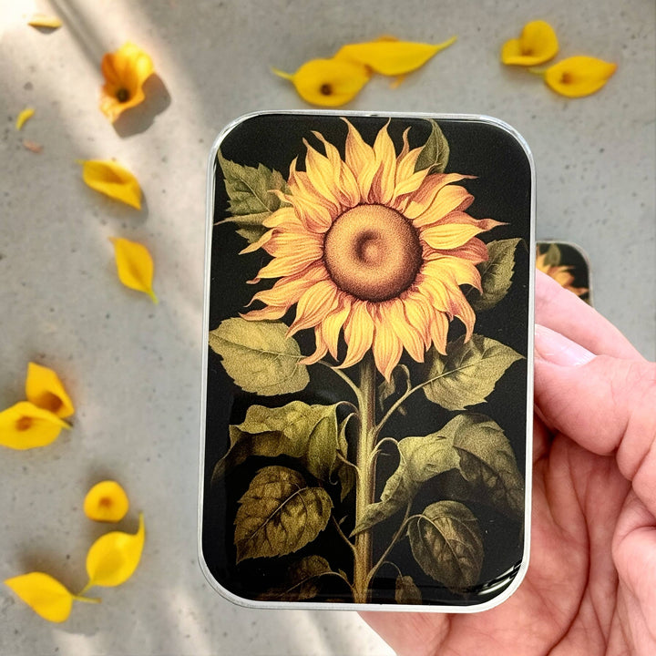 Firefly Notes Notion Tin Large Firefly Notes - Sunflower Notions Tin joeriaknits
