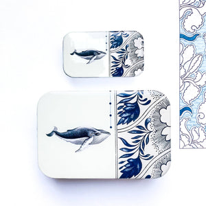 Firefly Notes Notions Tin Large Firefly Notes - Whale Notions Tin joeriaknits