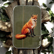Load image into Gallery viewer, Notions Tin Firefly Notes - Woodland Fox featuring a whimsical fox design on a handcrafted tin with a glossy finish.
