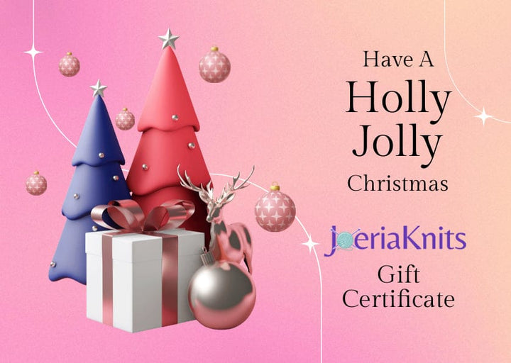 JOERIAKNITS GIFT CARD $10.00 GIFT CARDS starting at $10 - JOERIAKNITS joeriaknits