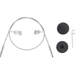 Load image into Gallery viewer, KnitPro Interchangeable Cords GlideX Stainless Steel Fixed Cables - New from KnitPro joeriaknits
