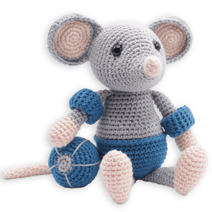 Hardicraft USA DIY Crochet Kit Hardicraft - DIY Crochet Kit - Eddy Mouse joeriaknits