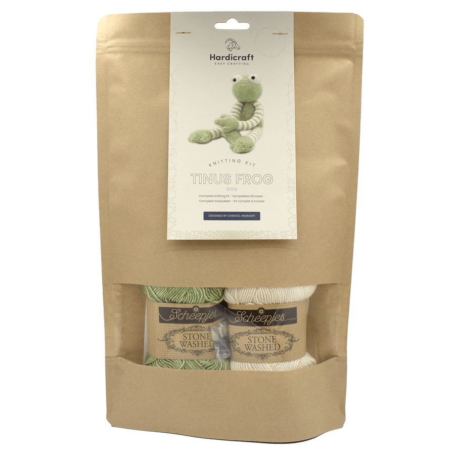 Hardicraft USA DIY Knit Kit Hardicraft - DIY Knitting Kit - Tinus Frog joeriaknits