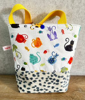 JOERIA KNITS Tote Bags Cats Meow JOERIA KNIT and CROCHET KITS FOR BEGINNERS joeriaknits