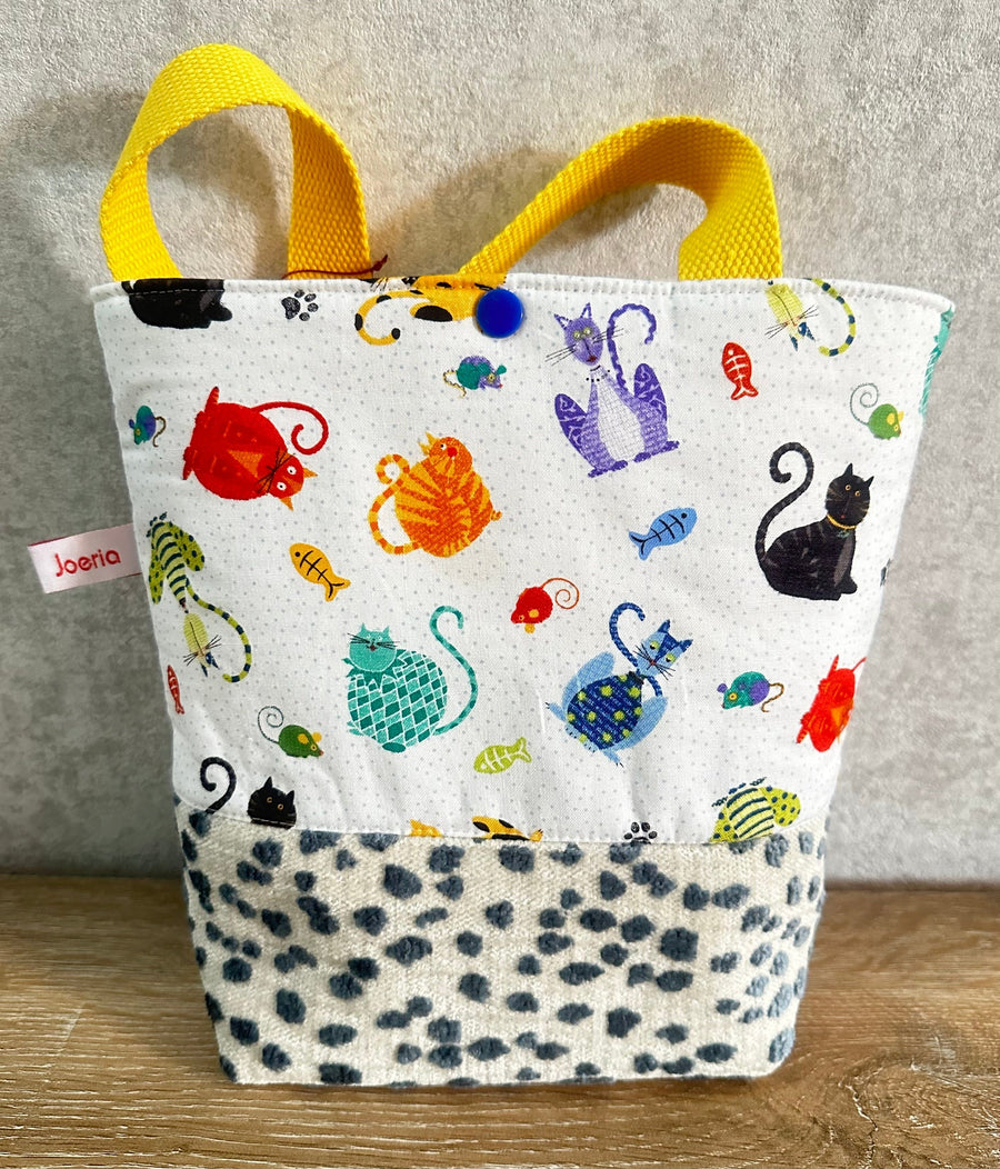 JOERIA KNITS Tote Bags Cats Meow JOERIA KNIT and CROCHET KITS FOR BEGINNERS joeriaknits