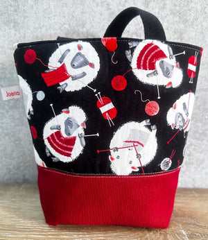 JOERIA KNITS Tote Bags Wooly Sheep JOERIA KNIT and CROCHET KITS FOR BEGINNERS joeriaknits