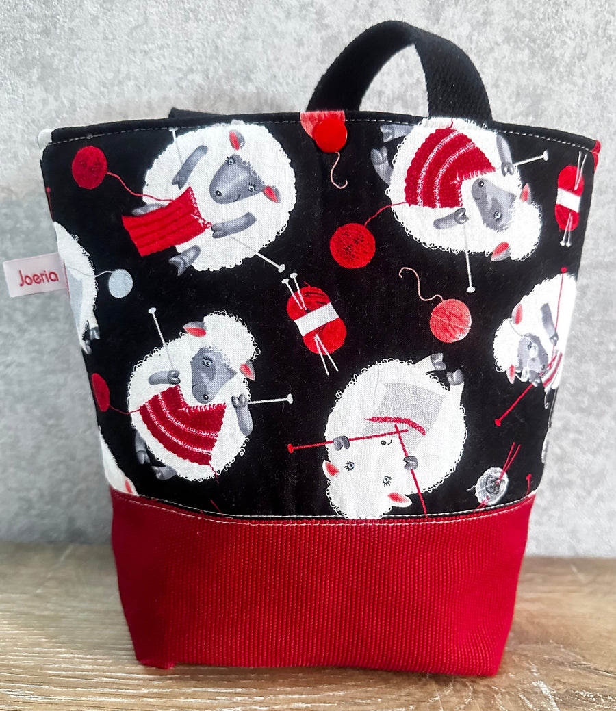 JOERIA KNITS Tote Bags Wooly Sheep JOERIA KNIT and CROCHET KITS FOR BEGINNERS joeriaknits