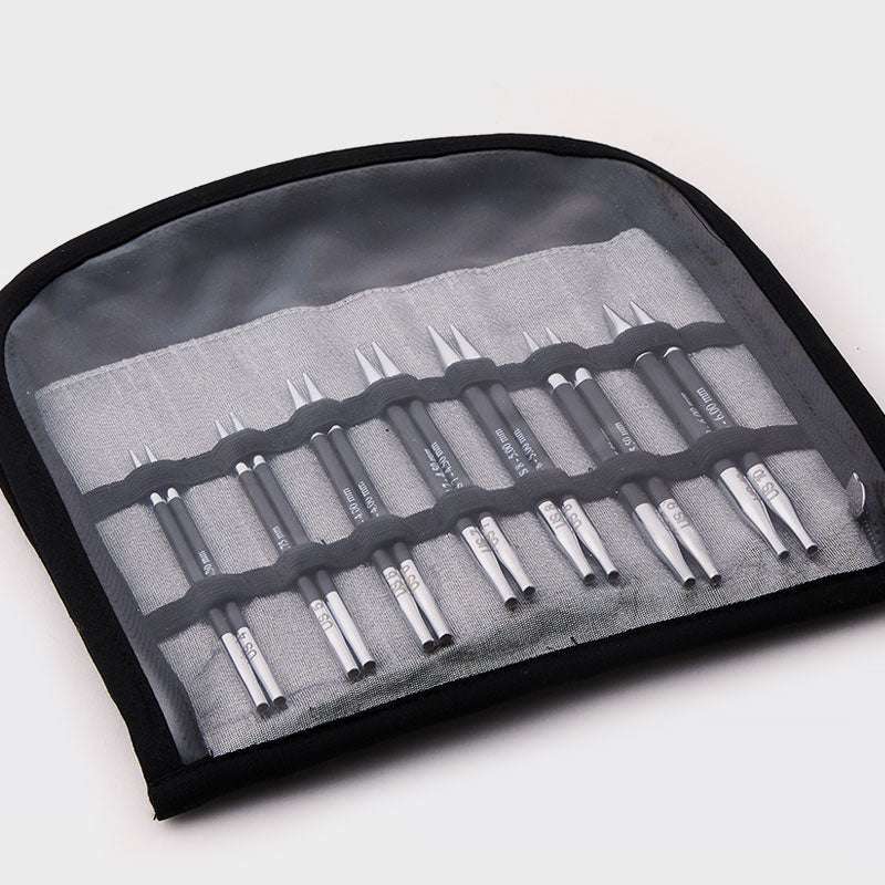 Karbonz Special Interchangeable Circular Knitting Needle Set, 10 cm (4”) tips