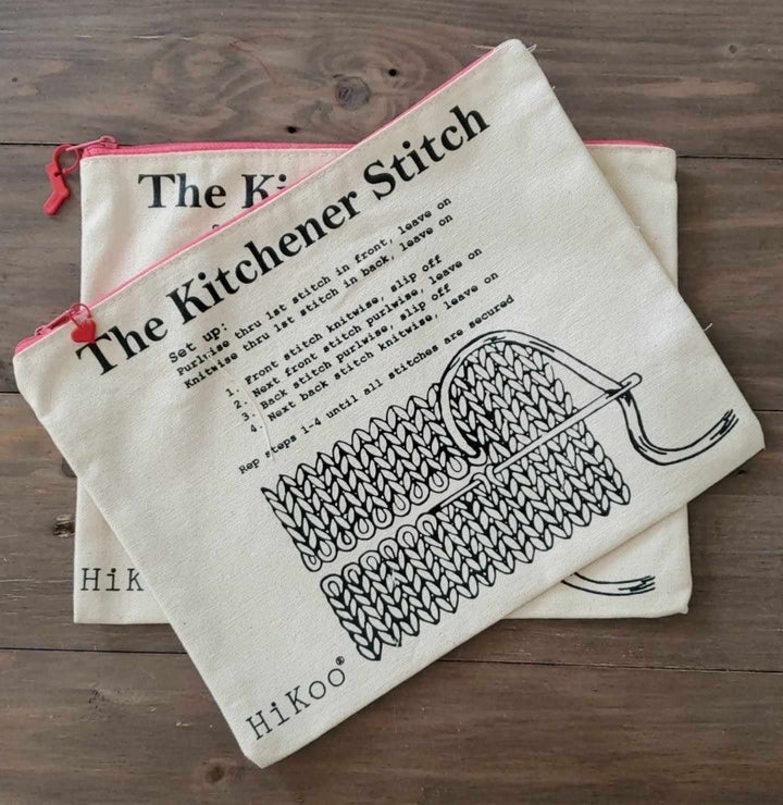 Addi Travel Pouches Kitchener Stitch Pouch joeriaknits