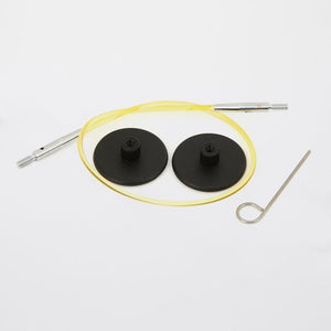 Knit Pro Circular Needles 20cm to make 40cm / 16'' IC needle - Yellow Knit Pro Interchangeable Circular Colour-coded Cables joeriaknits
