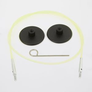 Knit Pro Circular Needles 35cm to make 60cm/ 24'' IC needle - Green Knit Pro Interchangeable Circular Colour-coded Cables joeriaknits