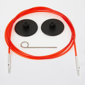 Knit Pro Circular Needles 76cm to make 100cm/40'' IC needle - Red Knit Pro Interchangeable Circular Colour-coded Cables joeriaknits