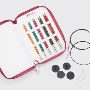 Knit Pro Knitting Needle Sets 13 cm (5") Tips KnitPro Dreamz Starter Interchangeable Circular Needle Sets joeriaknits