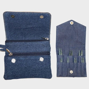 Knit Pro Knitting Needle Sets KnitPro Indigo Wood Mini Interchangeable Circular Needle Set joeriaknits