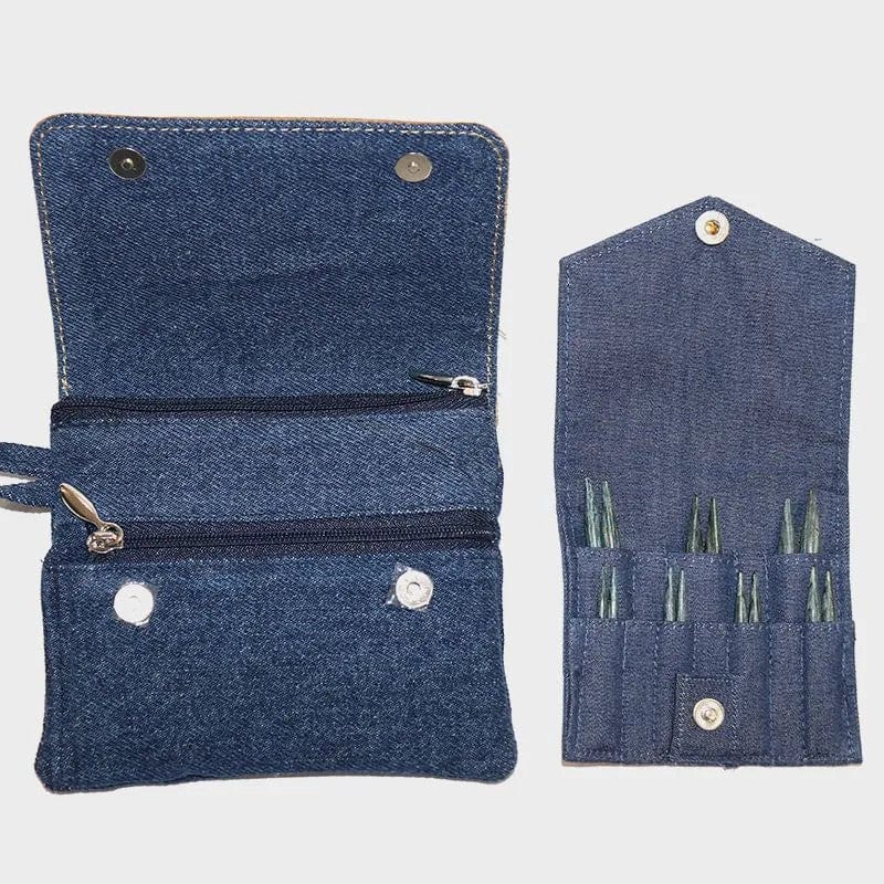 Knit Pro Knitting Needle Sets KnitPro Indigo Wood Mini Interchangeable Circular Needle Set joeriaknits
