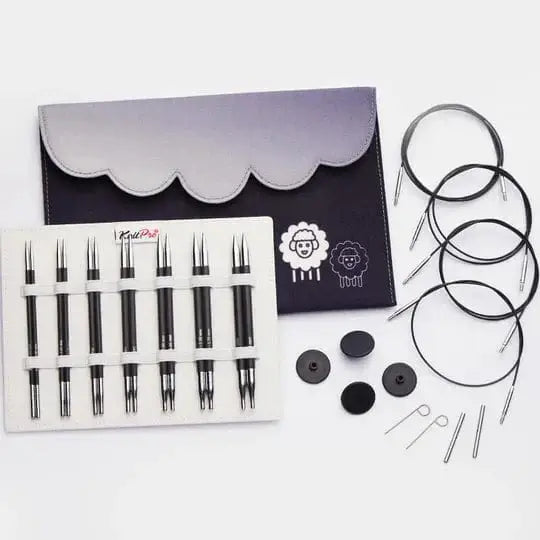 KnitPro Karbonz Midi Interchangeable Circular Needle Set