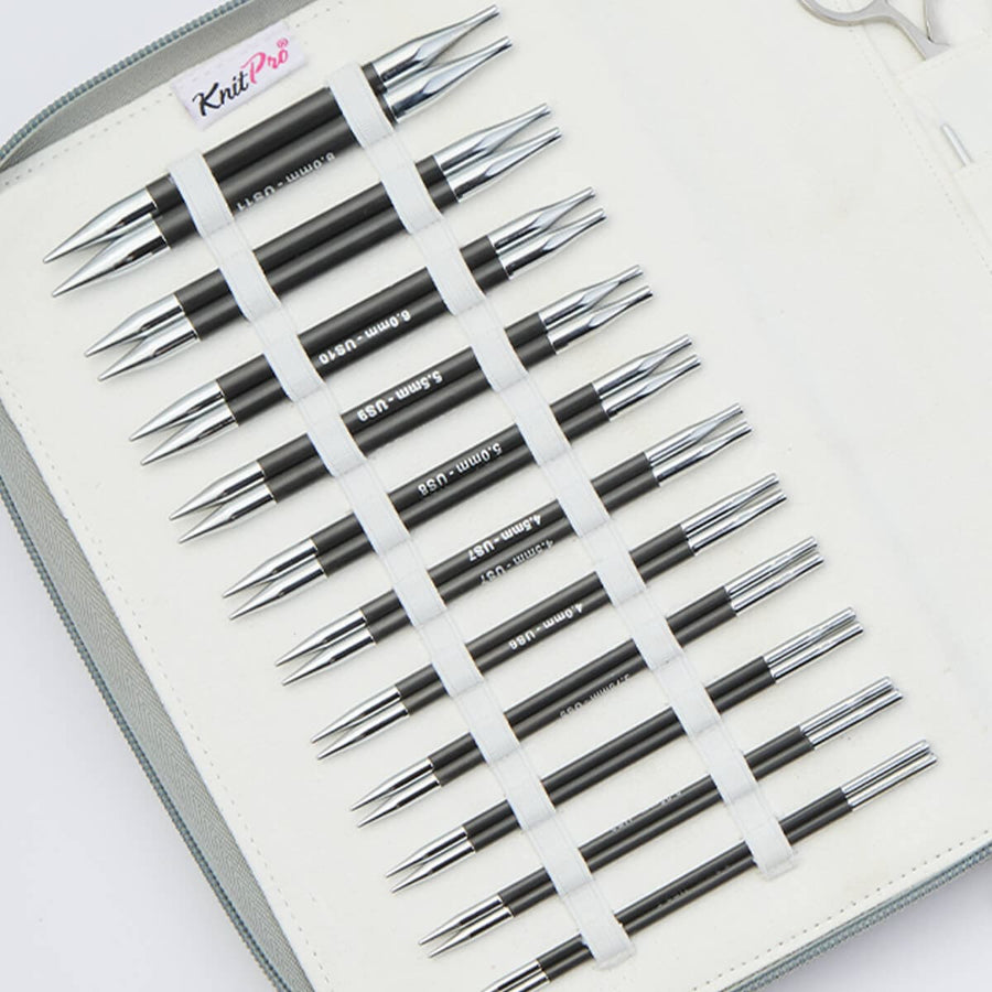 Knit Pro Knitting Needle Sets KnitPro Karbonz Regal Interchangeable Circular Needle Set joeriaknits