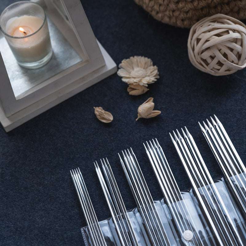 Knit Pro Double Pointed Needles KnitPro Nova Cubics Platina Double Pointed Knitting Needle Set joeriaknits