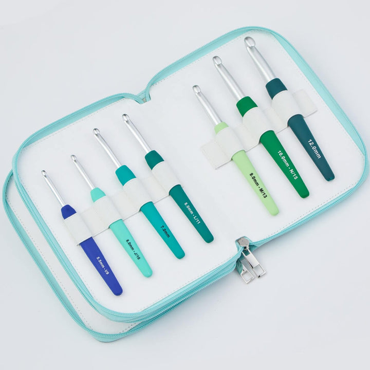 Clover Crochet Hook Set KnitPro Waves 2.0 Grande Crochet Hook Set joeriaknits