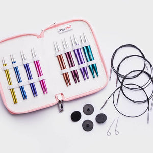 Knit Pro Knitting Needle Sets 10 cm (4") IC Special KnitPro Zing Deluxe Interchangeable Circular Needle Sets joeriaknits