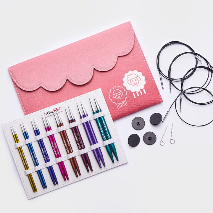Knit Pro Knitting Needle Sets 13 cm (5") IC Deluxe KnitPro Zing Deluxe Interchangeable Circular Needle Sets joeriaknits