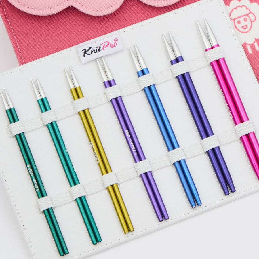 Knit Pro Knitting Needle Sets KnitPro Zing Midi Interchangeable Circular Knitting Needle Set joeriaknits