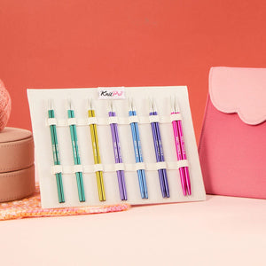 Knit Pro Knitting Needle Sets KnitPro Zing Midi Interchangeable Circular Knitting Needle Set joeriaknits