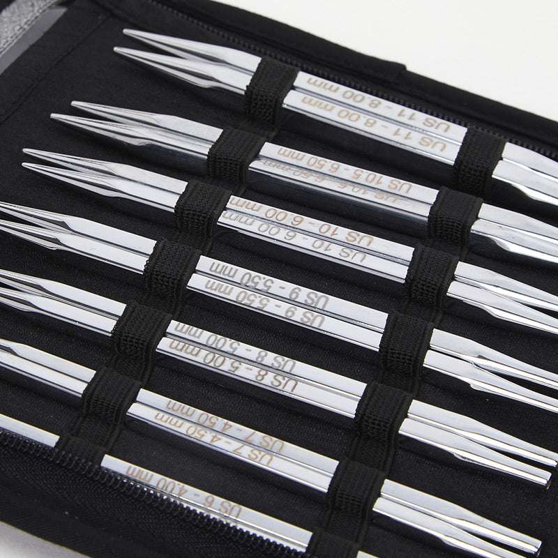 Knitter's Pride Knitting Needle Sets Knitter's Pride Nova Cubics Platina Interchangeable Knitting Needle Set joeriaknits