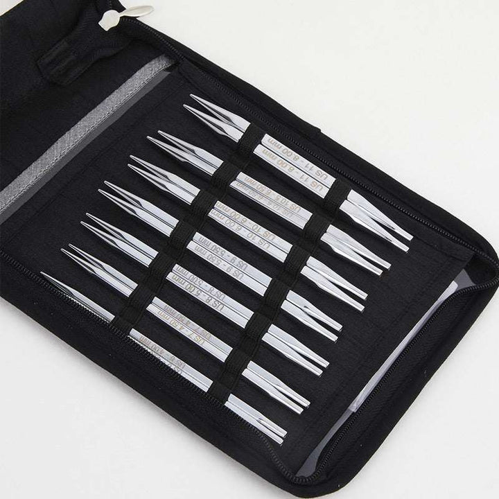 Knitter's Pride Knitting Needle Sets Knitter's Pride Nova Cubics Platina Interchangeable Knitting Needle Set joeriaknits
