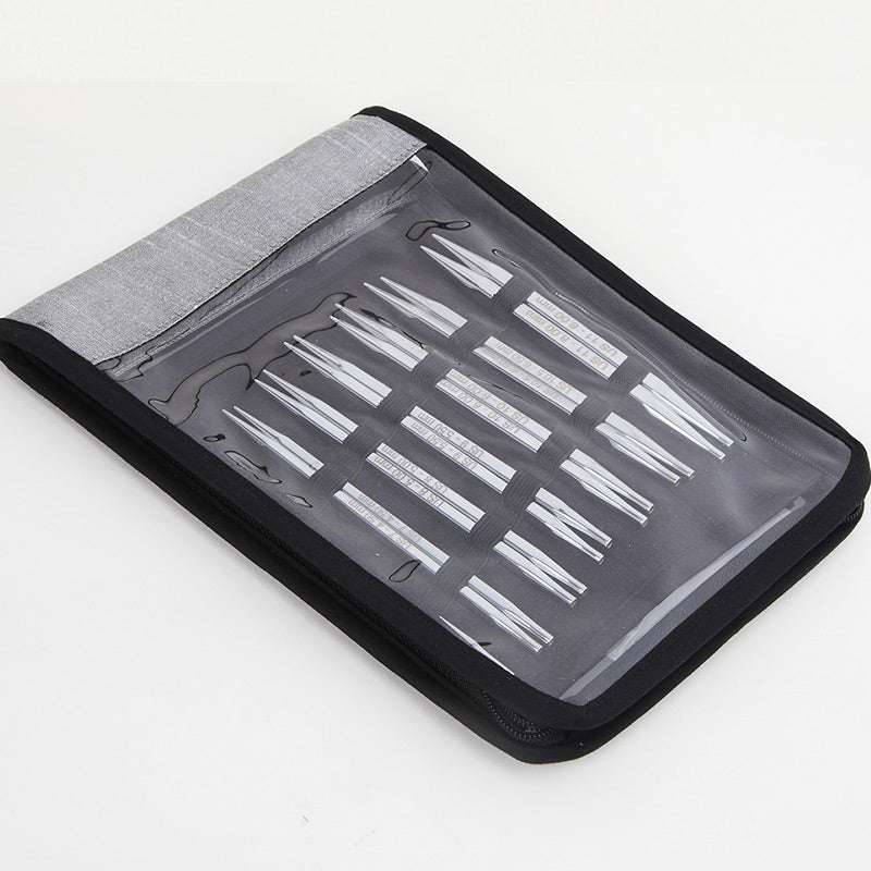 Knitter's Pride Knitting Needle Sets Knitter's Pride Nova Cubics Platina Interchangeable Knitting Needle Set joeriaknits