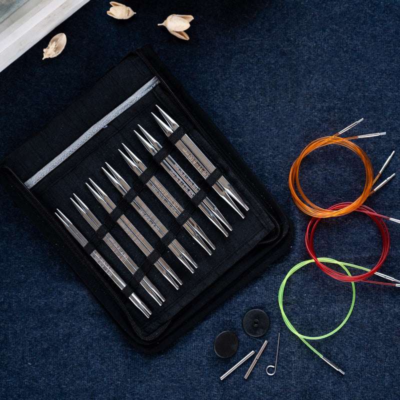 Knitter's Pride Nova Cubics Platina Interchangeable Knitting Needle Set
