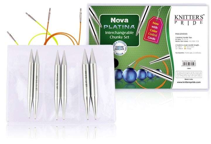 Knitter's Pride Knitting Needle Sets Knitter's Pride Nova Platina Chunky Interchangeable Needle Set joeriaknits