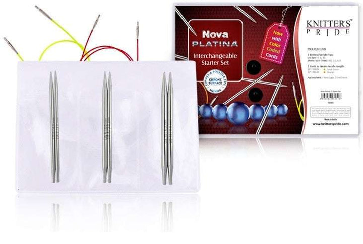 Knitter's Pride Knitting Needle Sets Knitter's Pride Nova Platina Normal Interchangeable Starter Needle Set joeriaknits