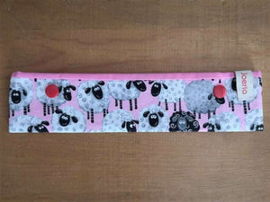 Joeriaknits Knitting Needle Storage 8" DPN / Sheep on Pink Knitting Needle Cozy: Handcrafted joeriaknits