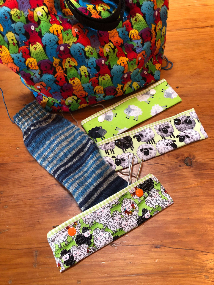 Joeriaknits Knitting Needle Storage Knitting Needle Cozy: Handcrafted joeriaknits
