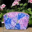 Load image into Gallery viewer, Joeriaknits Storage Pouches Hydrangea Large Zipper Storage Pouch: Handcrafted joeriaknits
