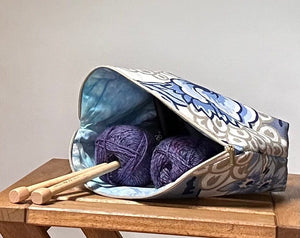 Joeriaknits Storage Pouches Large Zipper Storage Pouch: Handcrafted joeriaknits