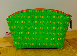 Joeriaknits Storage Pouches Green Diamonds Medium Zipper Storage Pouch: Handcrafted joeriaknits