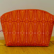Load image into Gallery viewer, Joeriaknits Storage Pouches Orange Geometric Medium Zipper Storage Pouch: Handcrafted joeriaknits
