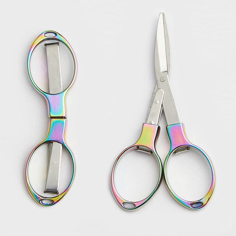 Knitter's Pride Knitting Notions Mindful Collection Folding Scissors - Rainbow 3" joeriaknits