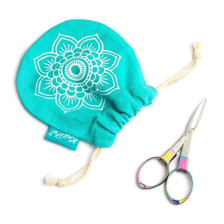 Knitter's Pride Knitting Notions Mindful Collection Folding Scissors - Rainbow 3" joeriaknits
