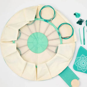 Serene fixed circular lace needle set