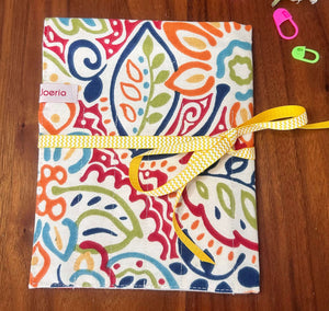 JOERIA KNITS Knitting Needle Storage Handcrafted Needle or Hook Storage Wraps / Floral Needle or Hook Storage Wraps joeriaknits