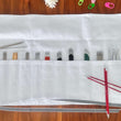 Load image into Gallery viewer, JOERIA KNITS Knitting Needle Storage Needle or Hook Storage Wraps joeriaknits
