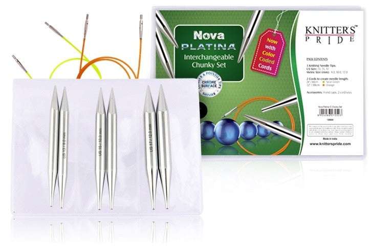 Nova Platina Chunky Circular Knitting Needle Set