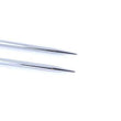 Load image into Gallery viewer, Close-up of circular knitting needles for chunky yarn with smooth tapered points.
