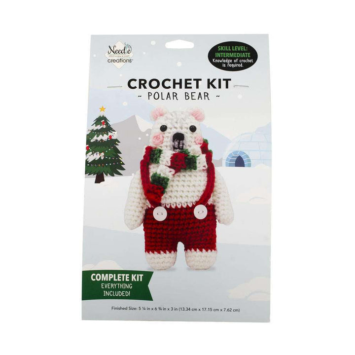 H.A. KIdd Crochet Patterns Polar Bear Crochet Kit joeriaknits