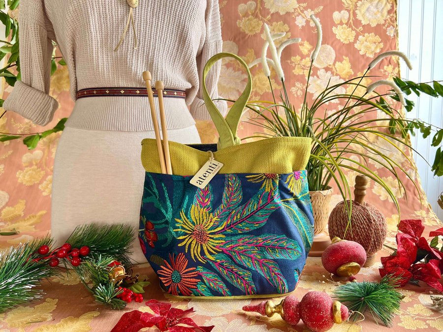 Atenti Flora Tall Premium Knitting and Crochet Project Bag