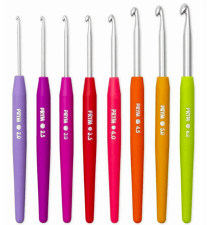 Prym Crochet Hook Set Prym Soft Touch Crochet Hook Set, 13.5cm, 8 pc joeriaknits